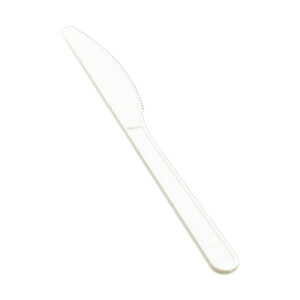 CPLA Knife –white- Compostable, 18 cm, 5g for Food Service Use