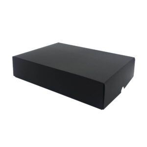 Sushi Karei Tray with Laminated Insert & Matte Finish - Black (21cm x 14.8cm x 5cm)