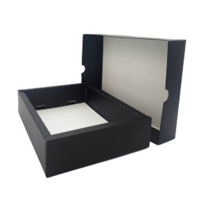 Sushi Karei Tray with Laminated Insert & Matte Finish - Black (21cm x 14.8cm x 5cm)