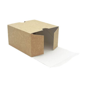 SwipeBox™ Burger Box - Kraft (12.5cm x 12.5cm x 7.5cm)
