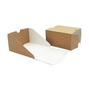 SwipeBox™ Burger Box - Kraft (12.5cm x 12.5cm x 7.5cm)