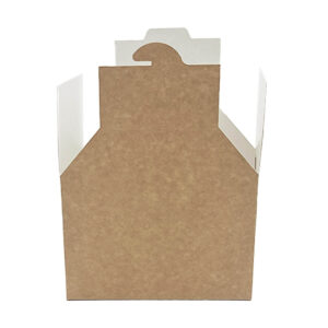 Instabite™ Burger Box - Kraft (12.5cm x 12cm x 7.5cm)