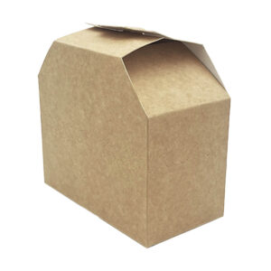 Instabite™ Burger Box - Kraft (12.5cm x 12cm x 7.5cm)