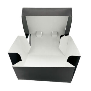 Black Flower™ Burger Box - Large (12.5 x 12.5 x 7.5cm)