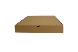Brown Corrugated Pizza Box | B Flute, 3 Ply (32.5cm x 32.5cm x 5cm)
