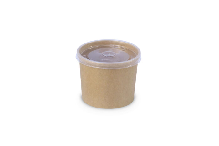 food-cup-kraft-12-OZ-with-transparent-lid