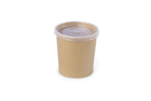 SOUP CUP with PP Lids 8oz to 32 oz White and kraft