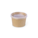 food-cup-kraft-8-OZ-with-transparent-lid