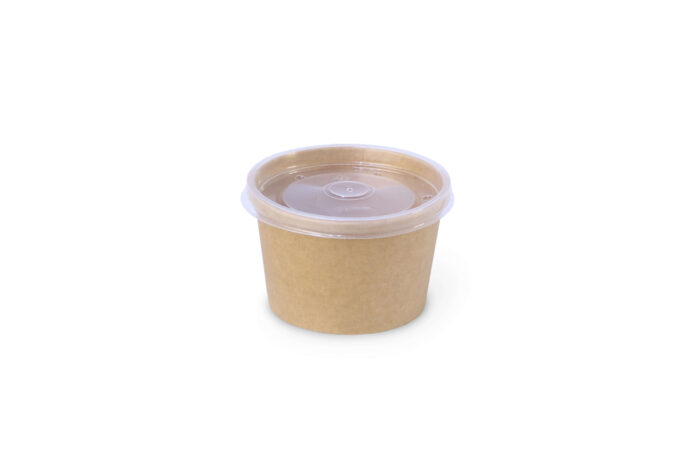 food-cup-kraft-8-OZ-with-transparent-lid