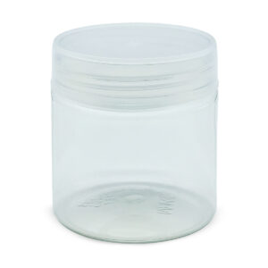 Transparent PET Jar - Diameter 7cm x Height (7.5 - 16 cm)