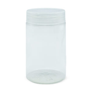 Transparent PET Jar - Diameter 7cm x Height (7.5 - 16 cm)