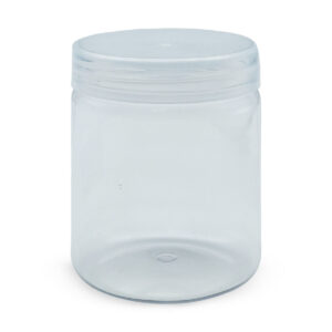 Transparent PET Jar - Diameter 8cm x Height (8.5 - 10.5 - 12 cm)