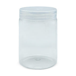 Transparent PET Jar - Diameter 8cm x Height (8.5 - 10.5 - 12 cm)
