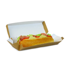 FLOWER™ Sandwich Box Kraft | White , (XS - XXL)
