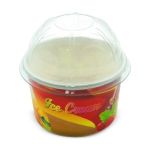 Dome PET Lid for Ice Cream cups (100 - 390 ml)