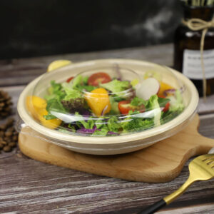 ECOPULP™ Bagasse Round Base Salad Bowl | 32oz