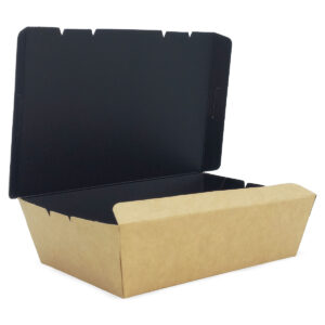 Lunch Box - Kraft/Black inside (S - M - L )