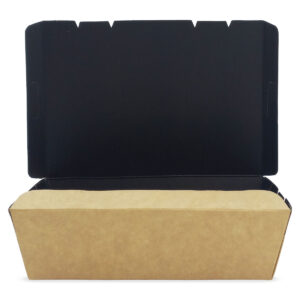Lunch Box - Kraft/Black inside (S - M - L )