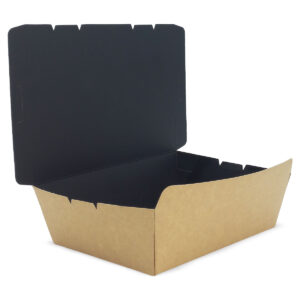 Lunch Box - Kraft/Black inside (S - M - L )