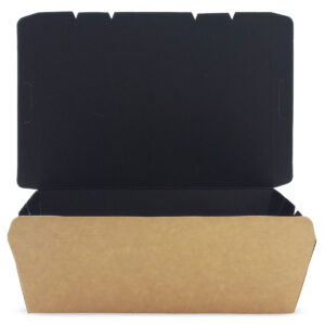 Lunch Box - Kraft/Black inside (S - M - L )