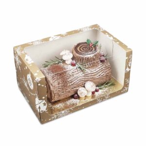 Buche Box Gold With Base - Length (20 - 50 cm)