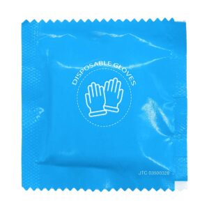 DISPOSABLE EATING GLOVES | 6X6 CM