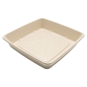 ECOPULPHRV-CS1400- 1400ML SQUARE BASE +PP LID