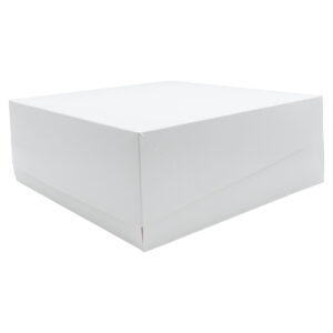 CAKE BOX 2PT 23x23x9 - WHITE