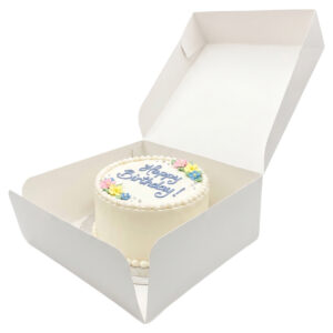 CAKE BOX 2PT 23x23x9 - WHITE