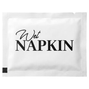 Wet Napkin Sachet Not Printed 6x8 - Plain
