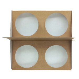 CUP CARRIER LITE| 4 CUPS | WHITE| KRAFT