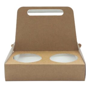 CUP CARRIER LITE| 4 CUPS | WHITE| KRAFT