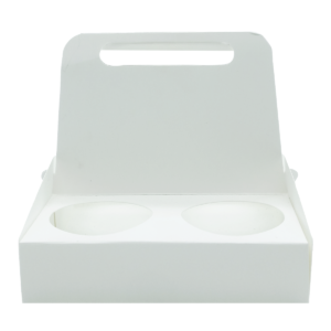 CUP CARRIER LITE| 4 CUPS | WHITE| KRAFT