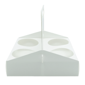 CUP CARRIER LITE| 4 CUPS | WHITE| KRAFT