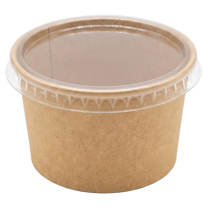 8152-3__paper sauce cup kraft – 100ml with lid