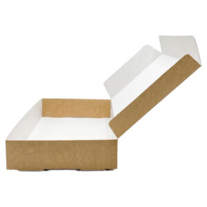 Multiuse carton Box White & Kraft 28-17.3-4.8 cm
